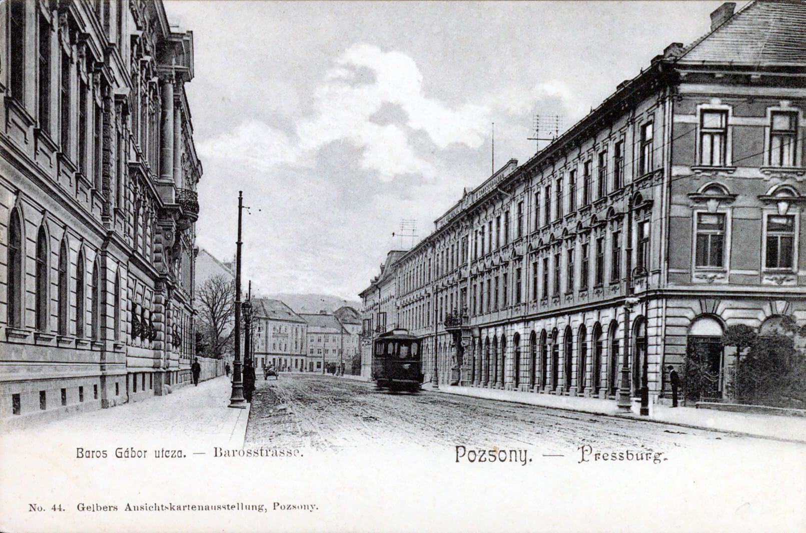 Barossstrasse. Pozsony — Pressburg, okolo 1900